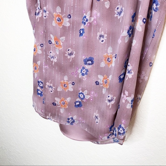 Rebecca Taylor | Dusty Pink & Silver Floral Tank - Picture 3 of 6